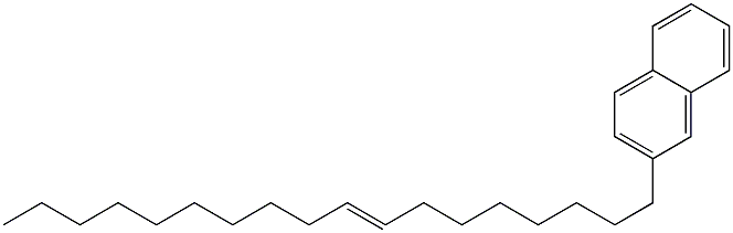 2-(8-Octadecenyl)naphthalene,,结构式