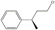 (-)-[(R)-3-Chloro-1-methylpropyl]benzene Struktur