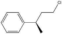 (-)-[(R)-3-Chloro-1-methylpropyl]benzene Structure