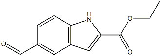 5-Formyl-1H-indole-2-carboxylic acid ethyl ester Structure