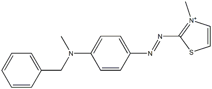 2-[4-(Methylbenzylamino)phenylazo]-3-methylthiazole-3-ium