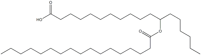 12-Heptadecanoyloxyoctadecanoic acid Struktur