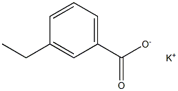 3-エチル安息香酸カリウム 化学構造式