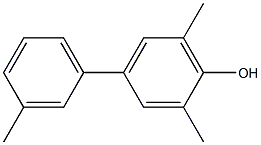 2,6-Dimethyl-4-(3-methylphenyl)phenol,,结构式