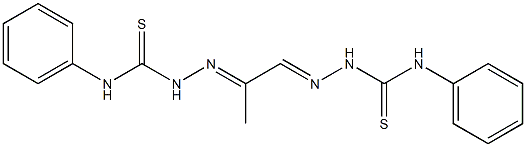 1,2-Propanedione bis(4-phenylthiosemicarbazone) Structure