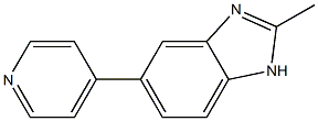 2-Methyl-5-(4-pyridyl)-1H-benzimidazole Struktur