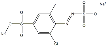 2-Chloro-6-methyl-4-(sodiosulfo)benzenediazosulfonic acid sodium salt