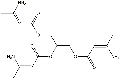 Glycerin tris(3-aminocrotonate) Structure