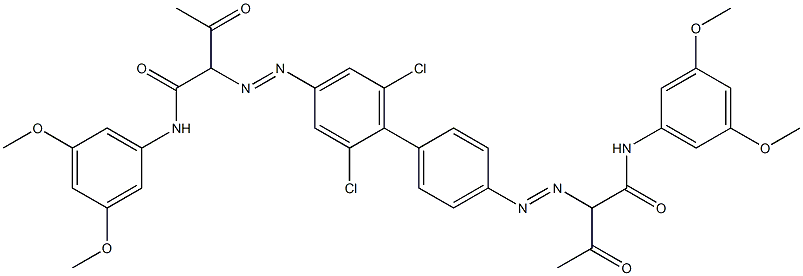  4,4'-Bis[[1-(3,5-dimethoxyphenylamino)-1,3-dioxobutan-2-yl]azo]-2,6-dichloro-1,1'-biphenyl