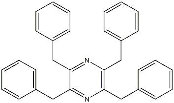 2,3,5,6-Tetrabenzylpyrazine Structure