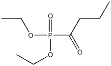 Butyrylphosphonic acid diethyl ester Struktur