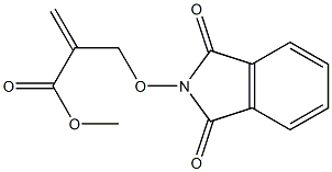 2-[(1,3-ジオキソイソインドリン-2-イル)オキシメチル]アクリル酸メチル 化学構造式