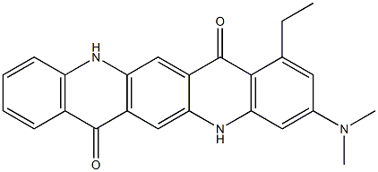  3-(Dimethylamino)-1-ethyl-5,12-dihydroquino[2,3-b]acridine-7,14-dione