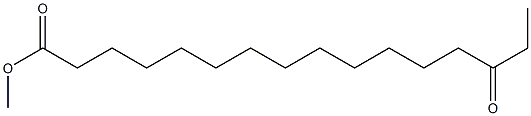 14-Oxohexadecanoic acid methyl ester Structure