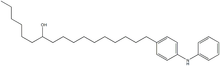 4-(11-Hydroxyheptadecyl)phenylphenylamine Structure