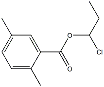2,5-Dimethylbenzenecarboxylic acid 1-chloropropyl ester,,结构式