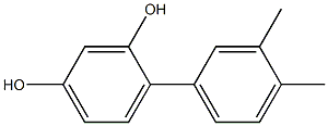 2-(3,4-Dimethylphenyl)benzene-1,5-diol Struktur