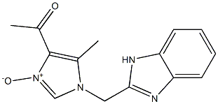 1-[(1H-Benzimidazol-2-yl)methyl]-4-acetyl-5-methyl-1H-imidazole 3-oxide Structure
