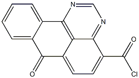 7-Oxo-7H-benzo[e]perimidine-4-carbonyl chloride Struktur