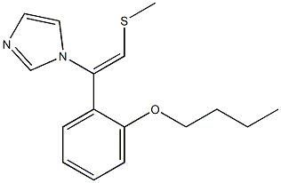 1-[(Z)-2-Methylthio-1-(2-butoxyphenyl)ethenyl]-1H-imidazole,,结构式