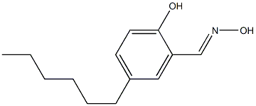4-Hexyl-2-[(hydroxyimino)methyl]phenol,,结构式