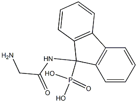 [9-[(2-Aminoacetyl)amino]-9H-fluoren-9-yl]phosphonic acid,,结构式