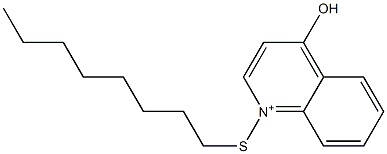 1-Octylthio-4-hydroxyquinolinium Structure