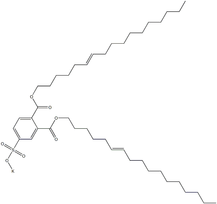 4-(Potassiosulfo)phthalic acid di(6-heptadecenyl) ester Structure