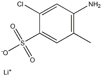 4-Amino-2-chloro-5-methylbenzenesulfonic acid lithium salt Struktur