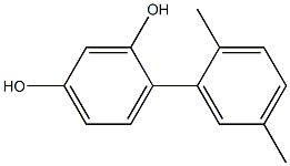 2-(2,5-Dimethylphenyl)benzene-1,5-diol,,结构式