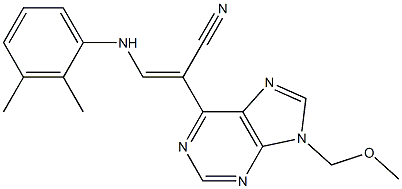 9-(Methoxymethyl)-6-[(Z)-1-cyano-2-[(2,3-dimethylphenyl)amino]ethenyl]-9H-purine