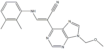  9-(Methoxymethyl)-6-[(Z)-1-cyano-2-[(2,3-dimethylphenyl)amino]ethenyl]-9H-purine