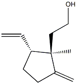 2-[(1R,2R)-1-Ethenyl-2-methyl-3-methylenecyclopentan-2-yl]ethanol Structure