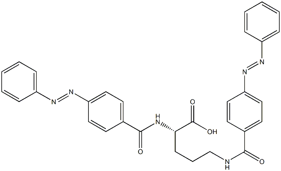 N2,N5-Bis(4-phenylazobenzoyl)-L-ornithine Structure