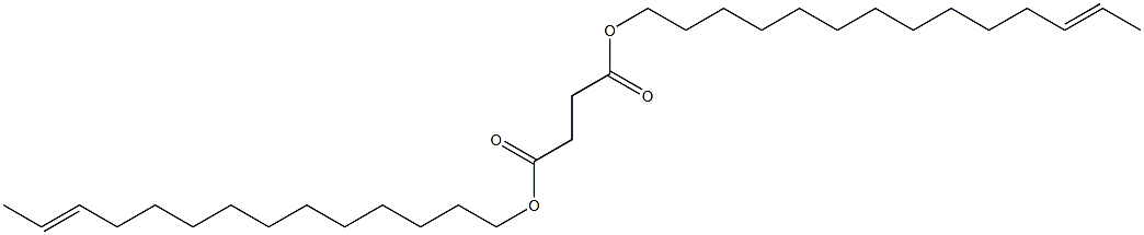 Succinic acid di(12-tetradecenyl) ester Structure
