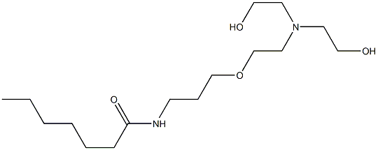 N-[3-[2-[Bis(2-hydroxyethyl)amino]ethoxy]propyl]heptanamide Structure