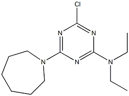 2-Chloro-4-diethylamino-6-[(2,3,4,5,6,7-hexahydro-1H-azepin)-1-yl]-1,3,5-triazine