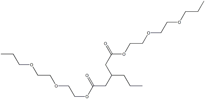 3-Propylglutaric acid bis[2-(2-propoxyethoxy)ethyl] ester Structure