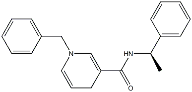 1,4-Dihydro-N-[(R)-1-phenylethyl]-1-benzylpyridine-3-carboxamide Struktur