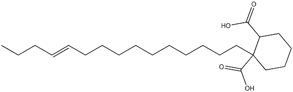 Cyclohexane-1,2-dicarboxylic acid hydrogen 1-(11-pentadecenyl) ester Structure