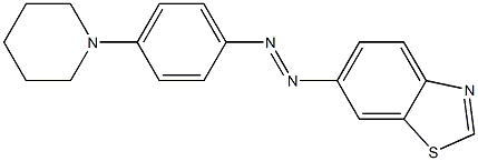 6-[(p-Piperidinophenyl)azo]benzothiazole