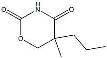 5,6-Dihydro-5-methyl-5-propyl-2H-1,3-oxazine-2,4(3H)-dione Struktur