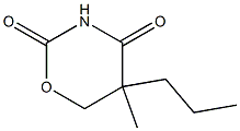 5,6-Dihydro-5-methyl-5-propyl-2H-1,3-oxazine-2,4(3H)-dione Structure