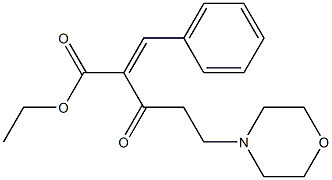  2-Benzylidene-5-morpholino-3-oxopentanoic acid ethyl ester