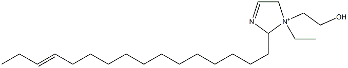 1-Ethyl-2-(13-hexadecenyl)-1-(2-hydroxyethyl)-3-imidazoline-1-ium Structure