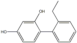 4-(2-Ethylphenyl)-1,3-benzenediol Struktur