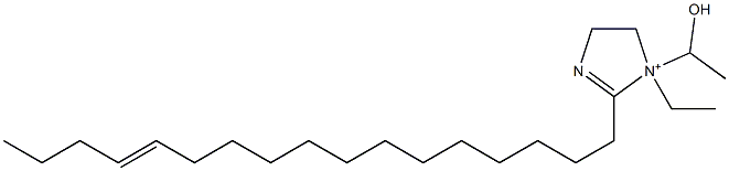 1-エチル-2-(13-ヘプタデセニル)-1-(1-ヒドロキシエチル)-2-イミダゾリン-1-イウム 化学構造式