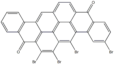 3,5,6,7-Tetrabromo-8,16-pyranthrenedione Structure