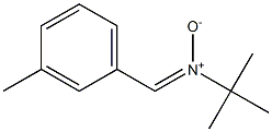 3-メチル-N-tert-ブチルベンゼンメタンイミンN-オキシド 化学構造式