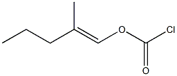 Chloroformic acid 2-methyl-1-pentenyl ester,,结构式